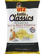 Utz Kettle Classics Salt &amp; Malt Vinegar Potato Chips, 7.5 oz. Sharing Si... - $28.66+