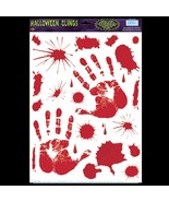 Gothic Horror Prop Dexter Psycho BLOODY HAND PRINTS CLINGS Halloween Dec... - $4.53
