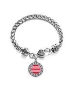 Inspired Silver Marriage Equality Circle Charm Braided Bracelet Silver Plated... - $9.80