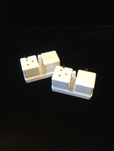 White Cube Salt/Pepper shakers - Delta Airlines First Class meal service