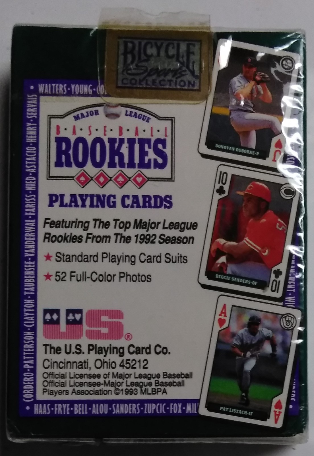 1992 - Bicycle Sports Collection - Major League Baseball - Rookies