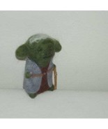 Hand crafted Star Wars Yoda handmade needle felted 12cm&#39;s brand new - $26.25
