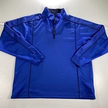 Greg Norman Jacket Mens Adult M Blue Pullover 1/4 Zip Athletic Shirt Lon... - $22.75