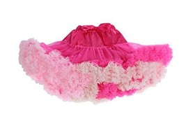 Beautifulfashionlife Women Tulle pettiskirt Tutu Skirts White pink,X-Large - $28.70