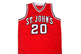 Chris Mullin Custom St John's University Men Basketball Jersey Red Any Size image 4