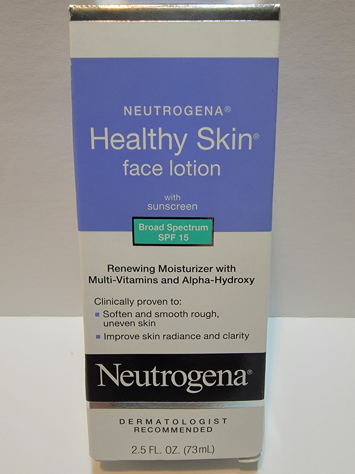 New Neutrogena Healthy Skin Face Lotion With Sunscreen Spf 15 Oil Free 25 Fl Oz Moisturizers