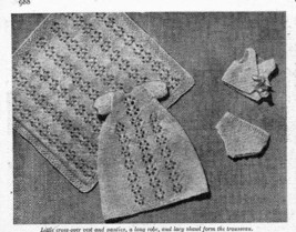 Vintage knitting pattern for Miniature baby doll 6.5in. Womans Weekly. PDF - $2.15