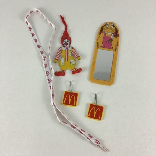 Primary image for McDonald's Vintage 5pc Birdie The Early Bird Pocket Mirror Shoelace Ornament 80s