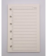 Organizer planner, Agenda page checklist refills, 3 available sizes - $12.00