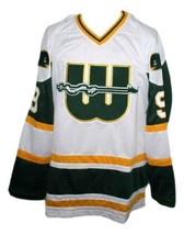 Any Name Number New England Whalers Wha Retro Hockey Jersey Howe White Any Size image 5