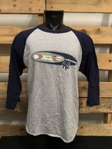 MLB New York Yankees Logo Athletic Long Sleeve Raglan T-Shirt Mens Size Large KG - $14.85