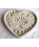  Pampered Chef Come to the Table Heart Cookie Mold Baking Stoneware 1999  - $8.99