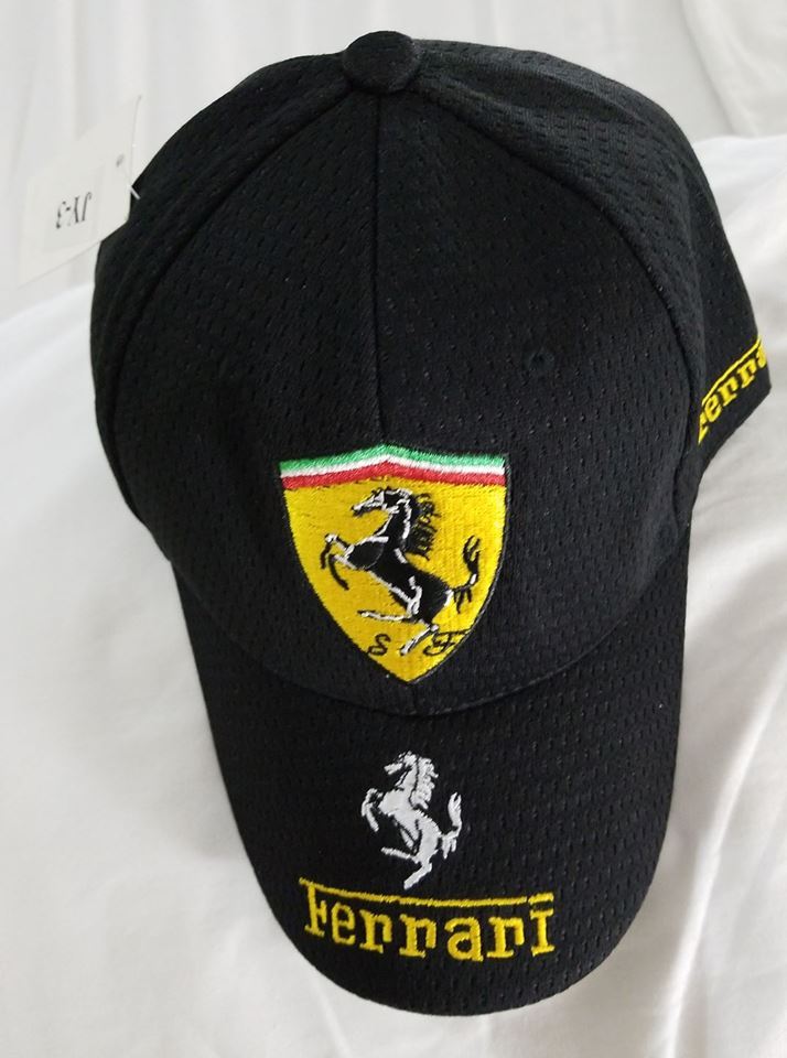 Ferrari logo on a new black ball cap.. - Racing-Formula 1