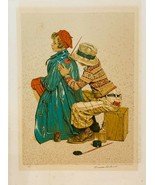 NORMAN ROCKWELL "SHE'S MY BABY" LITHOGRAPH ON PAPER HAND SIGNED & NUMBERED COA - $1,795.50