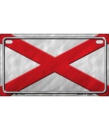 Alabama State Flag Metal Novelty Motorcycle License Plate - $18.95