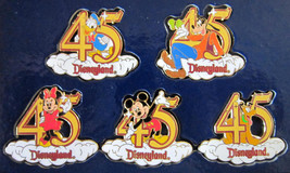 Disneyland 45th Anniversary 5 Piece Collector Pin Set - $45.00