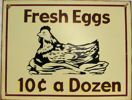 Fresh Eggs 10c a Dozen Farm Chicken Hen - $24.95
