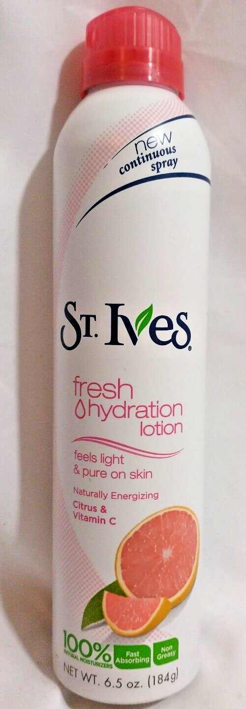 St. Ives Fresh Hydration Body Lotion Citrus & Vitamin C Spray Lotion 6.