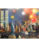 SunsOut Jigsaw Puzzle 1996 Manhattan Celebration Alexander Chen Factory ... - $11.99