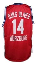 Dirk Nowitzki Wurzburg Germany Basketball Jersey New Sewn Red Any Size image 5