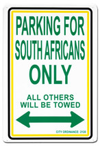 South Africa Parking Sign - $11.94