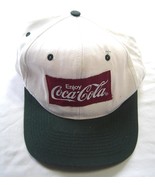  Vintage Coca Cola Patch Snapback Trucker Hat  White Green Accents - $14.99