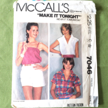 McCall&#39;s Sewing Pattern 7046 Misses Shirt Camisole Size Small 10-12 Cut ... - $8.90