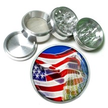 Memorial Day Aluminum Grinder D1 63mm 4 Piece American Heros Veterans US... - $16.95