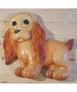 COCKER SPANIEL CHALKWARE 1940s Hanging Wall Decoration - $20.00