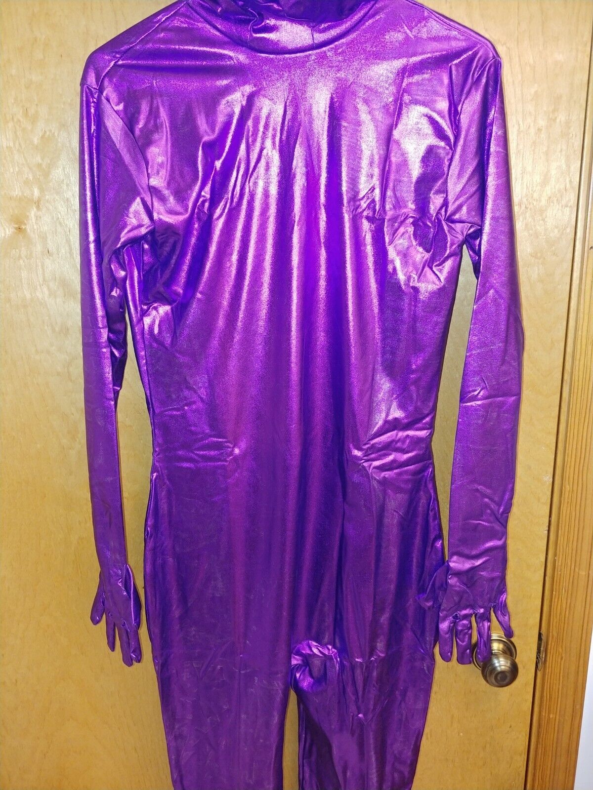 Metallic Purple Unitard 2nd Skin Halloween Costume Zentai Altskin Among Us New Unisex 3173