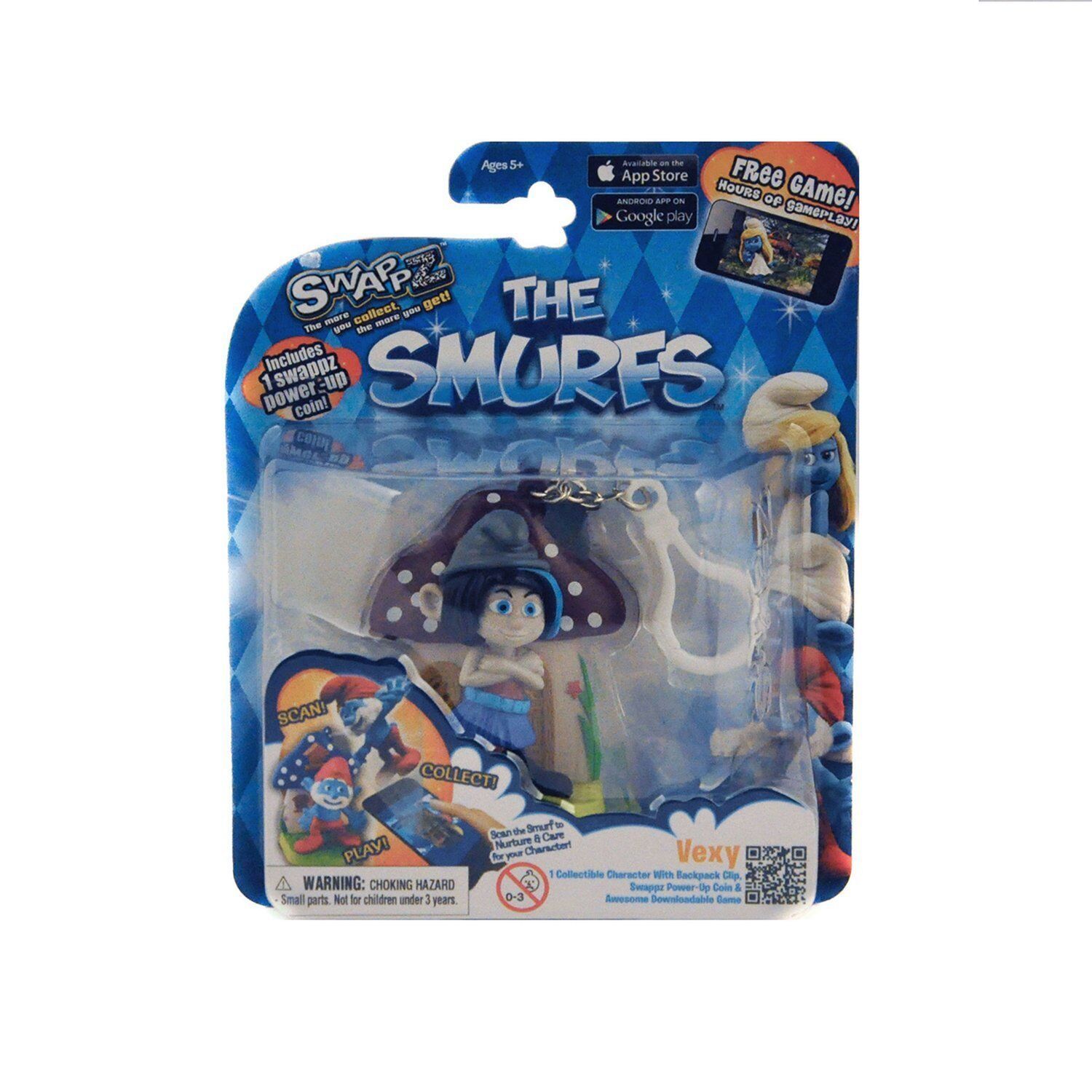 Primary image for THE SMURFS COLLECTIBLE CHARACTER WITH BACKPACK CLIP VEXY NEW