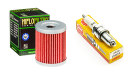 Tune up Kit Oil Filter NGK Spark Plug Suzuki LT 300 300E Quadrunner LT 2... - $12.95