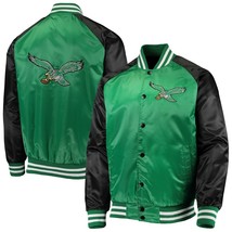 80s NFL New York Jets Green Satin Varsity Jacket Lightweight Bomber Jacket