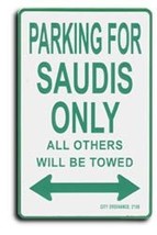 Saudi Arabia Parking Sign - $11.94