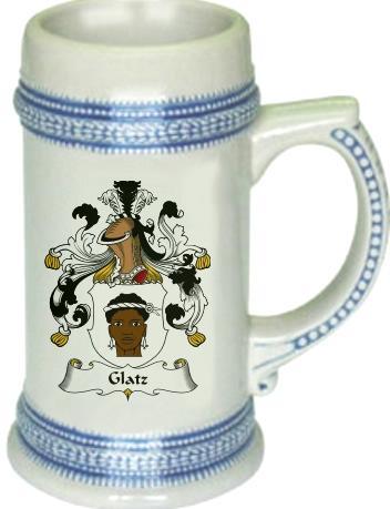glatz coat of arms stein / family crest tankard mug