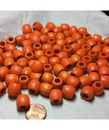 Wood Beads about 10 x 12 mm with Large Hole Lot of 100 - $2.40