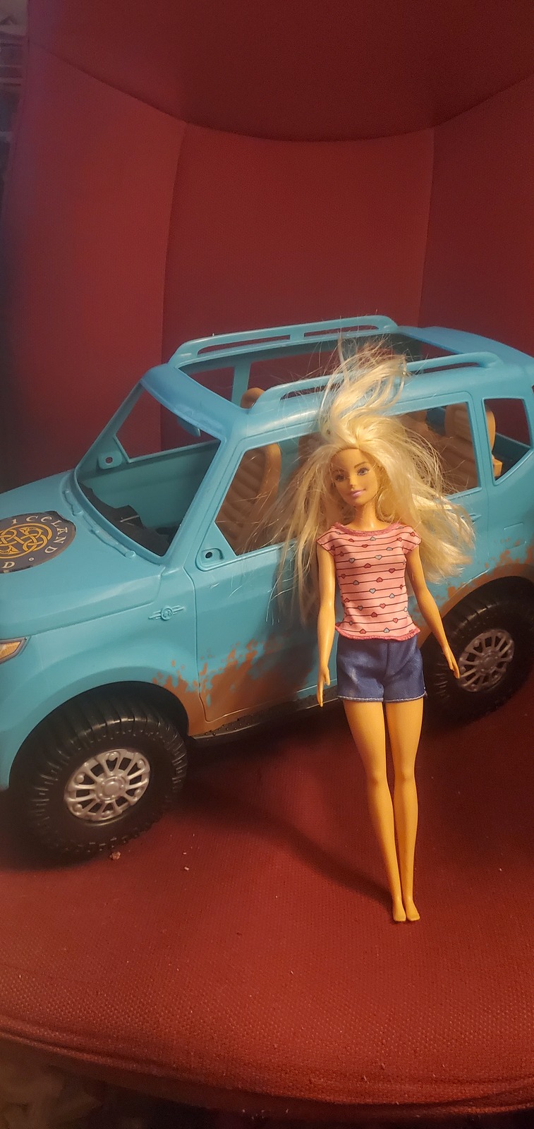 barbie camping fun doll & vehicle