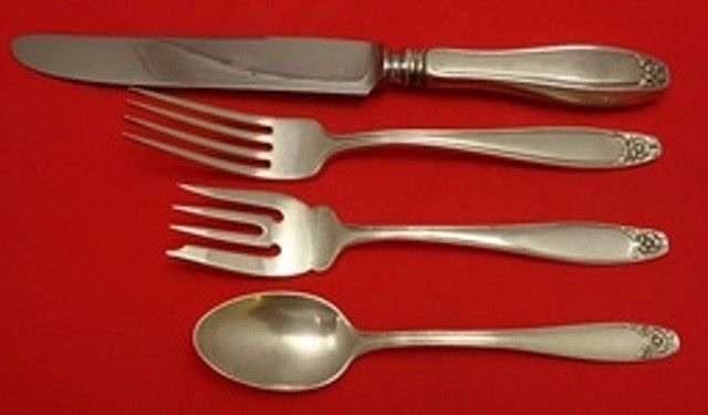 Primary image for Puritan by Stieff Sterling Silver Regular Size Place Setting(s) 4pc