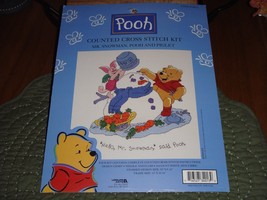 Leisure Arts Mr. Snowman Pooh And Piglet Cross Stitch Kit - $15.99