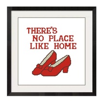 No Place Like Home Cross Stitch Pattern -1256 - $2.75