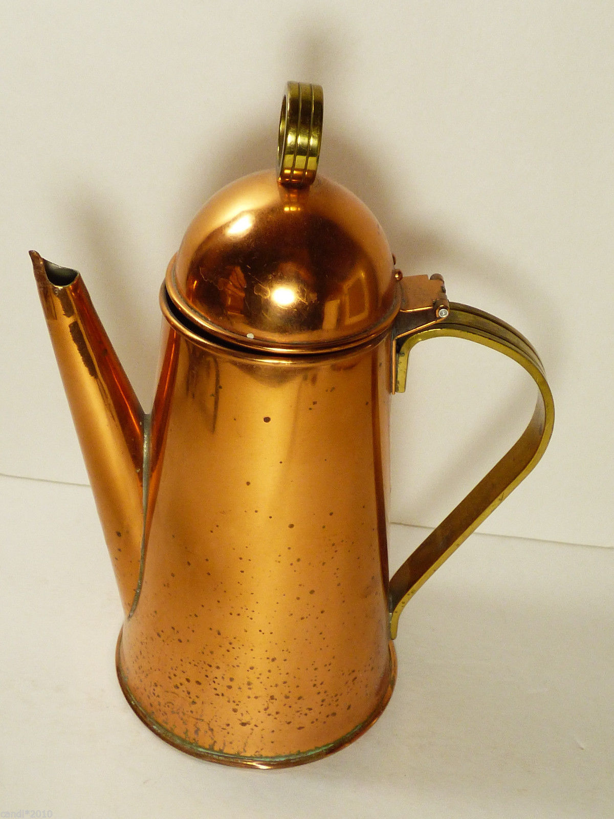 Vintage Sexton Black Cast Iron Coffee Pot Kettle Decoration