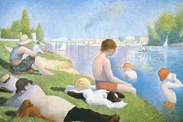 Bathing at Asnieres by Georges Seurat #2 - Art Print - $21.99+