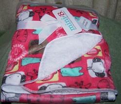 Just for Baby Coral Blanket with Animals Print 30" x 40" NWT - $13.88