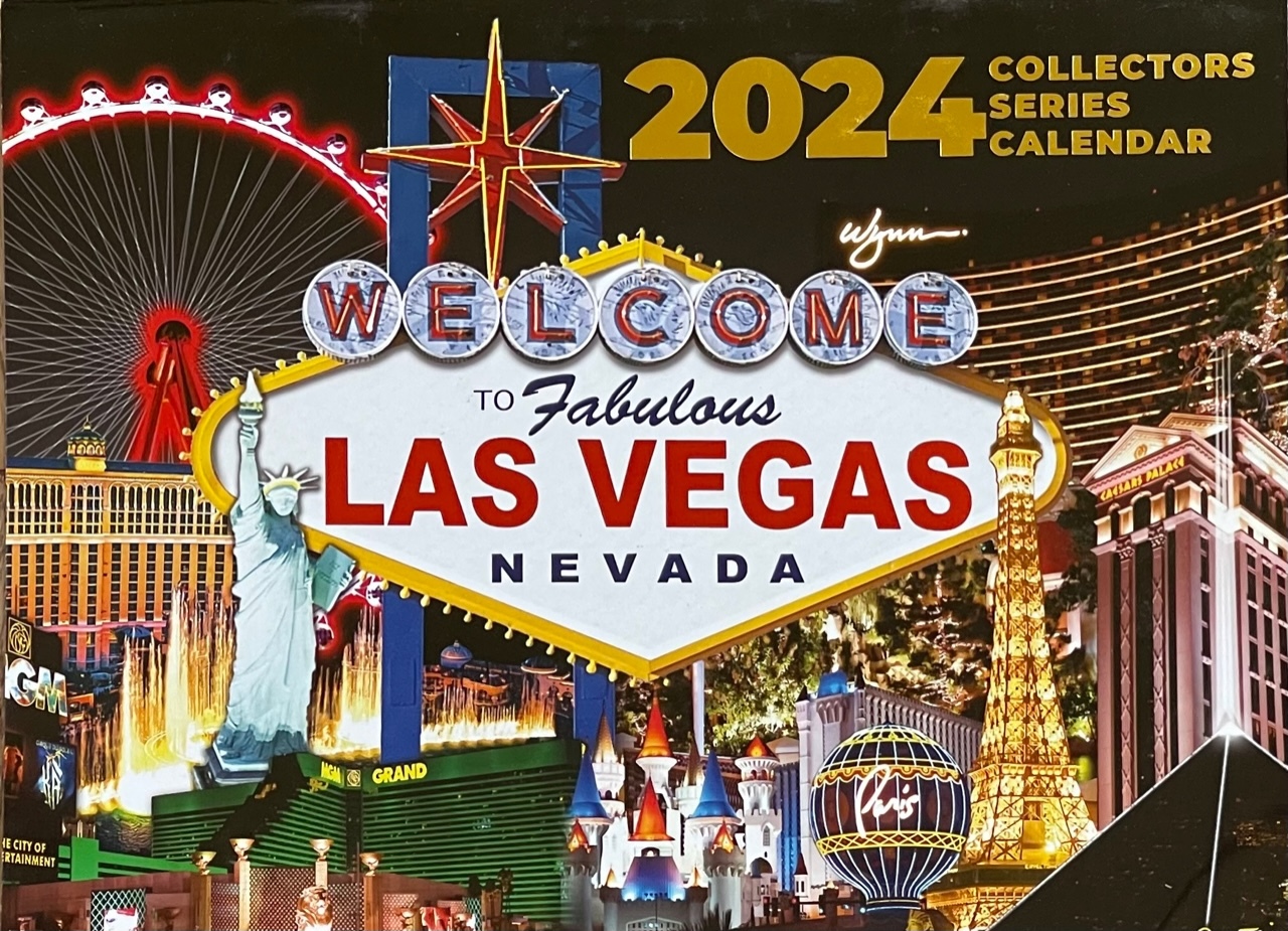 2024 13 Month Las Vegas Wall Calendar MGM Wynn Caesars Fremont