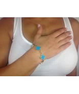 Turquoise Quatrefoil Bracelet - $75.00