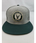Milwaukee Junior Bucks Basketball Hat Cap OSFM Adjustable Hook &amp; Loop Fr... - $15.00