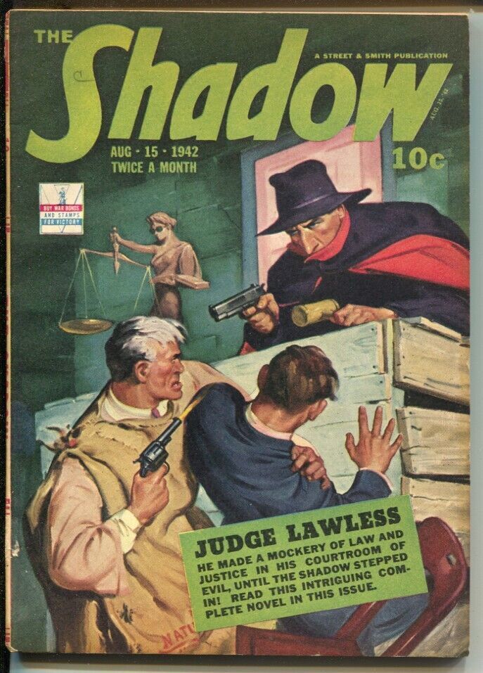 The Shadow 8/15/1942-Judge Lawless-pulp thrills-FN - Magazines