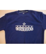 Blue NFL Dallas Cowboys Football Embroidered Polyester Fleece Sweatshirt... - $29.70