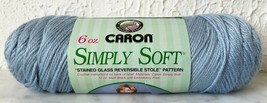 Caron Simply Soft Medium Weight Acrylic Yarn - 1 Skein Lt Country Blue #9709 - $6.60