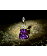 THREE ARCHANGELS DEFENDER GUARDIAN HEALER PINK SAPPHIRE DIAMOND PENDANT ... - $202.00